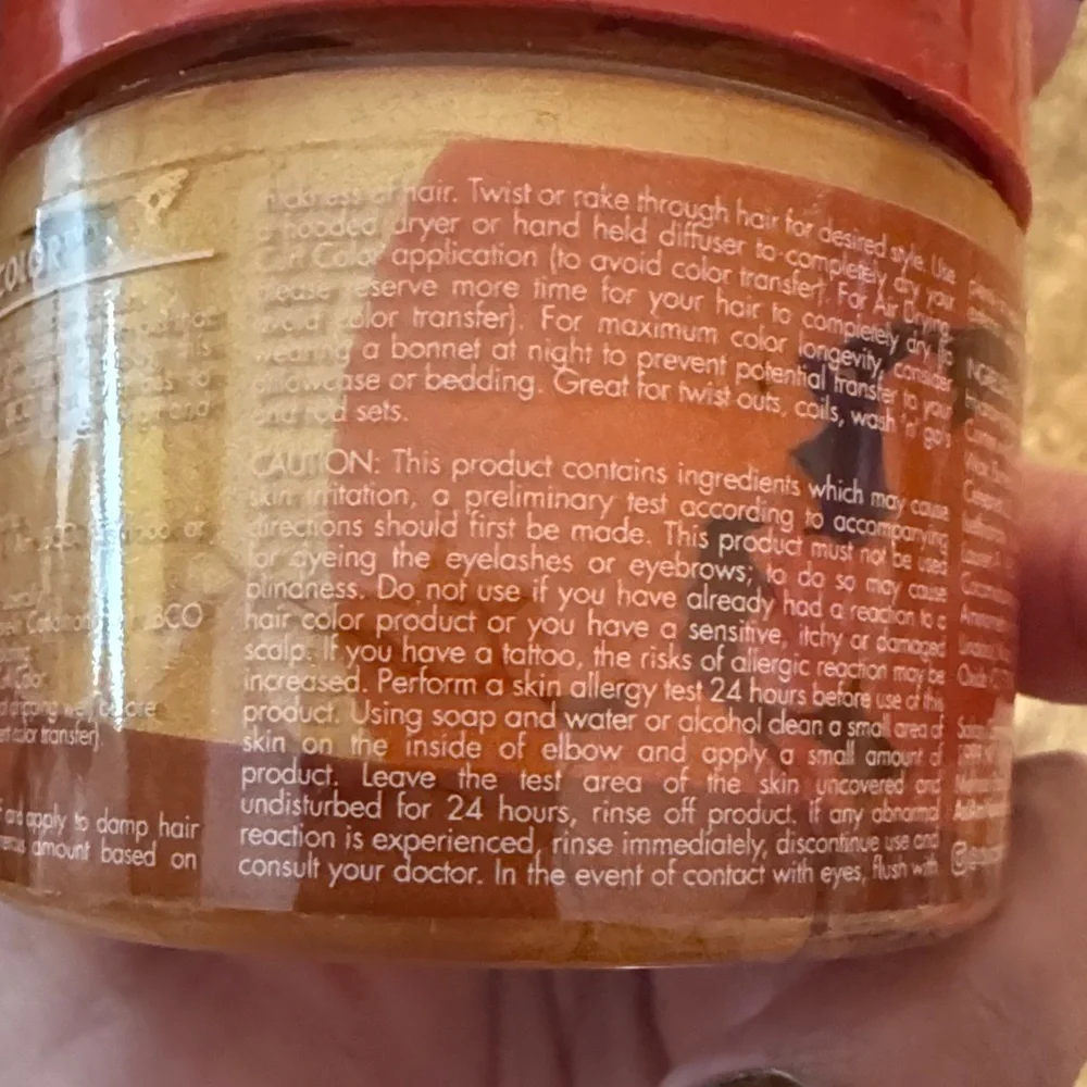 Set of 2 AS I AM HOT RED and BOLD GOLD temporary hair color hair curl gel